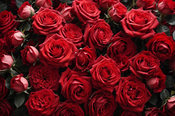 red roses background	