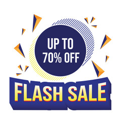 Flash sale banner template design, special offer discount. coupon or voucher vector illustration, sale promotion poster, Commercial poster.