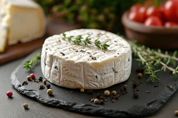goat cheese with realistic mockup