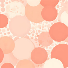 Abstract pastel pink seamless pattern background with circles	