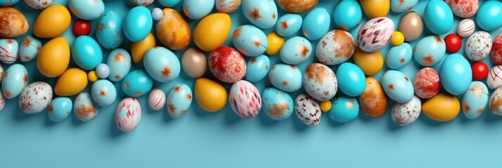small colored eggs for Easter