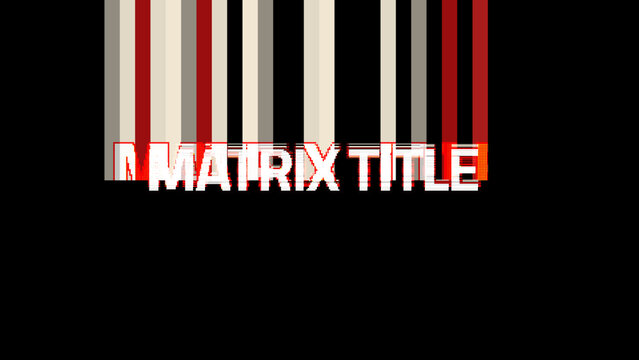 Matrix Title