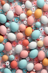 the traditional colored Easter eggs