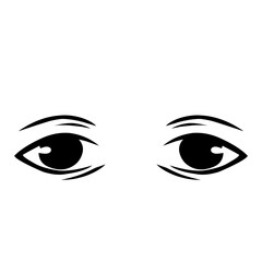 sketches of eyes with different emotions