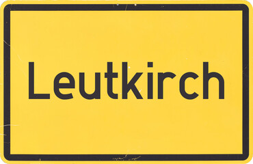 Ortsschild Leutkirch