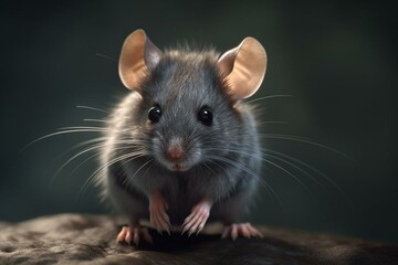 Computer-generated image displaying a small rodent resembling a mouse. Generative AI