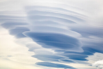 Lenticular clouds in Chile, South America