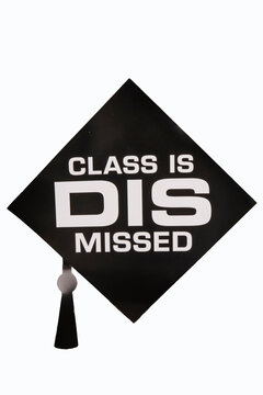 A graduation themed sign