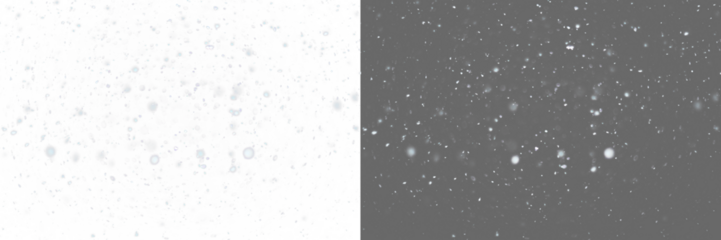 Falling snow isolated on transparent background. Heavy light snowfall, snowflakes Snow flakes, snow background. Bokeh lights png