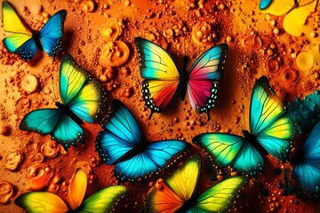 Colorful butterflies 