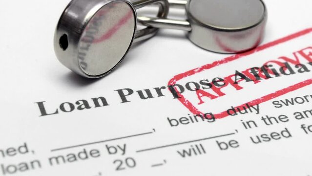 Loan purpose affidavit stamp confirm dolly shot