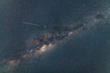 Fototapeta premium Starry night sky and the Milky Way Galaxy