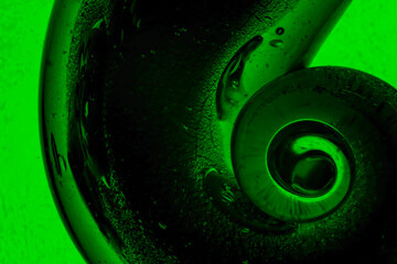 Abstract green snile