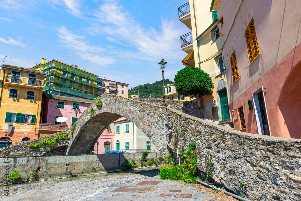 Poster roman bridge in bogliasco