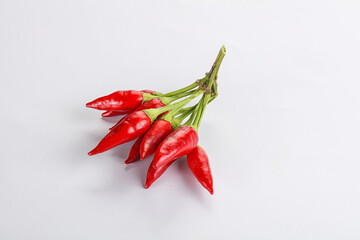 Spicy ripe red fresno pepper