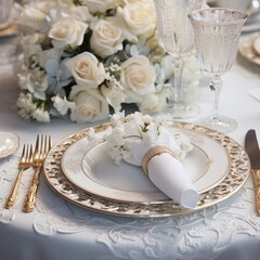 wedding table setting