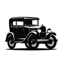 Vintage Car Silhouette