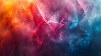 Abstract polygonal shapes in a dynamic arrangement, delivering a contemporary and energetic background for advertising banners. [Polygonal shapes modern backdrop]