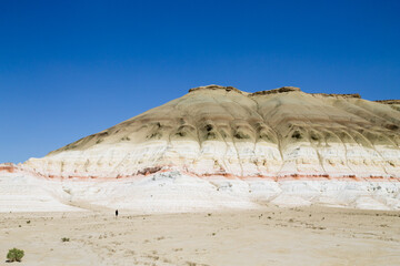 Baysary rock formation view, Mangystau region, Kazakhstan