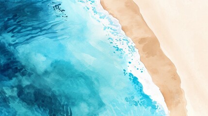Abstract Shoreline: Intricate Sea Patterns with a Modern Twist