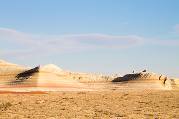 Fototapeta na wymiar Mangystau desert landmark, Kyzylkup area.