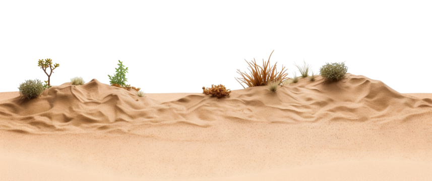 Beach or desert sand cut out
