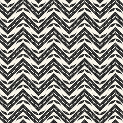 Monochrome Brushed Ornate Chevron Pattern