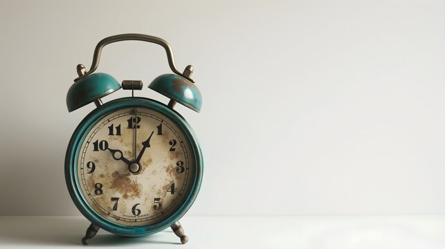 Vintage old alarm clock