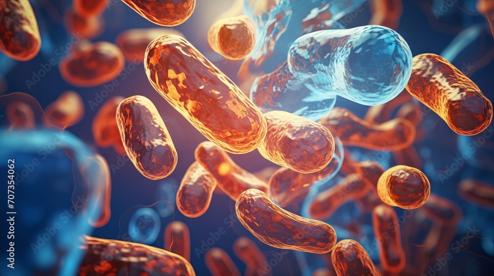 Poster mitochondria within a cell. the image displays a close-up view with detailed textures. it's suitable