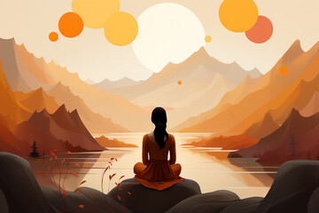 A visual meditation on gratitude, with warm colors and gentle strokes capturing the essence of appreciation and contentment, set against a serene, minimalist background.