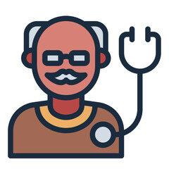 Medical Checkup for elder people icon