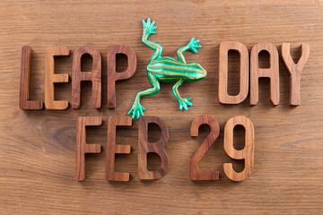 Leap day. Concept for date 29 month February