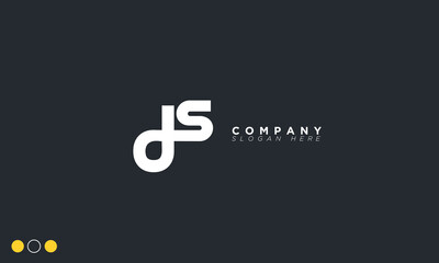 DS Alphabet letters Initials Monogram logo SD, D and S