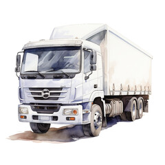 truck isolated on white background