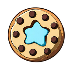 Fototapeta premium cookie with chocolate