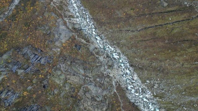 Buer, Buardalen Valley, Buarbreen, glacier arm of Folgefonna, Vestland, Norway