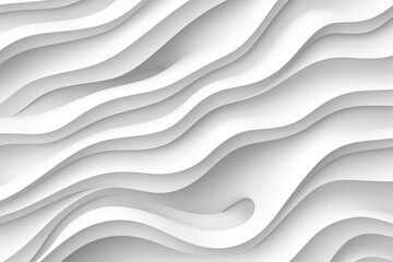 white-gray modern abstract background of soft flowing waves,digital illustration with 3D effect,banner design concept,wallpaper,
