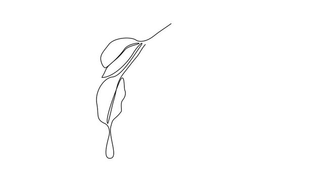Animated self drawing of World Water Day vector illustration. event on 22th march with water falling design illustration simple linear style vector concept. Water Day suitable for your asset design.