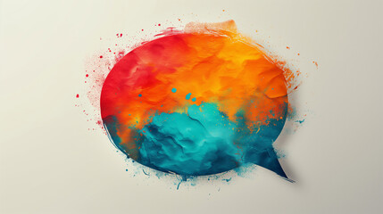 speech bubble, symbolizing communication and dialogue across languages and cultures