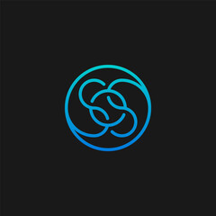 SOS monogram logo inside circle shape.