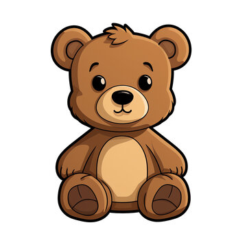 a cartoon of a teddy bear