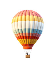 a hot air balloon with a basket