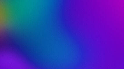 Blue purple grainy gradient vertical glowing abstract light wave on black noise texture background...