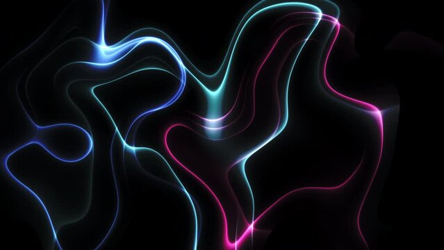 abstract dark glowing background loop
