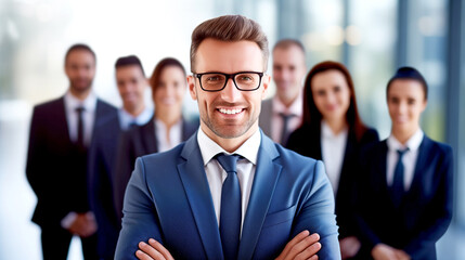 PORTRAIT OF A BUSINESS TEAM