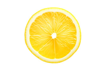 a lemon slice with a white center