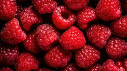 Food raspberry fruit red ripe berries