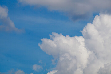 Naklejka na ściany i meble beautiful view of blue sky and clouds background
