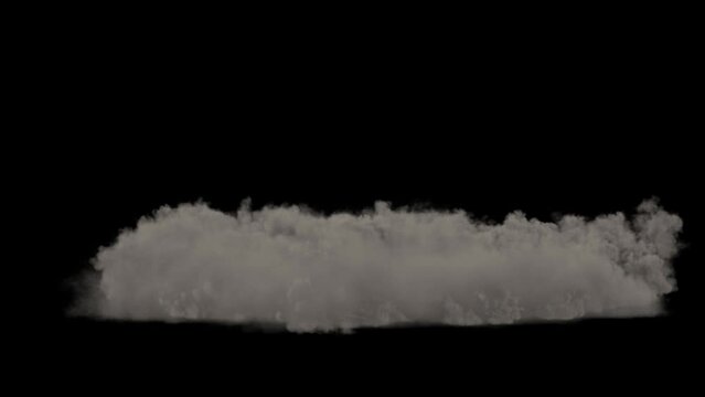 Abstract white smoke in slow motion. Smoke, Cloud of cold fog in light spot background. Light, white, fog, cloud, black background, 4k, ice smoke cloud. Floating fog.	