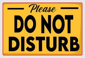 please do not disturb sign